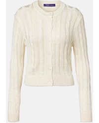 Ralph Lauren - Silk Cardigan - Lyst