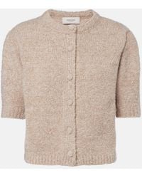 Agnona - Cashmere, Silk, And Wool Cardigan - Lyst