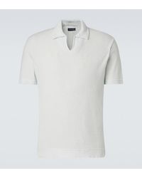 Thom Sweeney - Cotton Terry Polo Shirt - Lyst