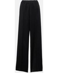 Jil Sander - Satin Wide-Leg Pants - Lyst