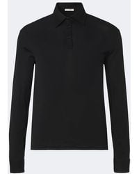 The Row - Reyes Cotton Polo Shirt - Lyst
