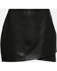 The Sei - Asymmetric Leather Miniskirt - Lyst