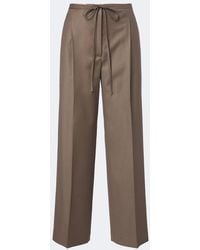 Rohe - Pleated Virgin Wool Wide-Leg Pants - Lyst