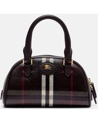 Burberry - Tote Bag Highlands Mini Aus Jacquard - Lyst