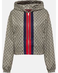 Gucci - Gg Technical Jersey Zip Jacket - Lyst