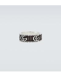Gucci - Silver Ring With Double G - Lyst