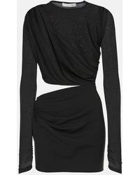 Christopher Esber - Ribbed Twist Draped Minidress - Lyst