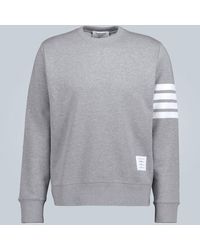 Thom Browne - Sweatshirt 4-Bar aus Baumwolle - Lyst