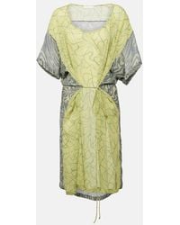 Dries Van Noten - Printed Georgette Minidress - Lyst