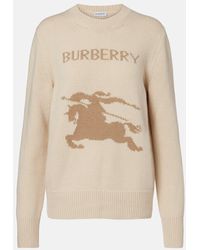Burberry - Wool And Cashmere Sweater - Lyst