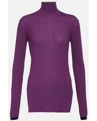 Plan C - Ribbed-Knit Wool Sweater - Lyst
