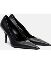 Balenciaga - Avenue Bb Editor 90 Leather Pumps - Lyst