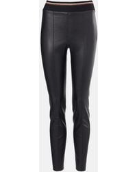 Brunello Cucinelli - Leather Slim Pants - Lyst