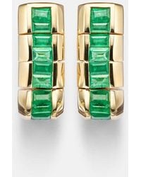 SHAY - Scales 18Kt Earrings With Emeralds - Lyst