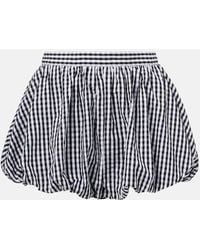 Faithfull the Brand - Gingham Gathered Cotton Poplin Shorts - Lyst