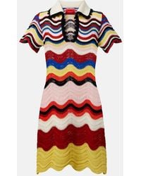 La DoubleJ - Robe Polo Chevron En Crochet De Coton - Lyst