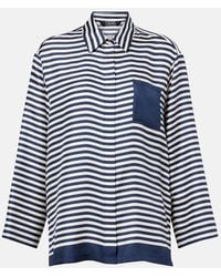 Max Mara - Camisa Maya De Seda A Rayas - Lyst
