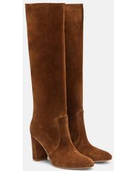 Gianvito Rossi - Glen 85 Suede Knee-High Boots - Lyst