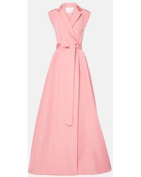Carolina Herrera - Belted Silk Gown - Lyst
