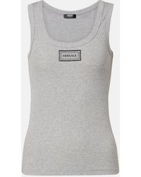 Versace - Fitted Spaghetti Strap Top - Lyst
