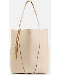 Chloé - Spin Large Leather Tote Bag - Lyst
