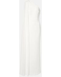 Rebecca Vallance - Athena One-Shoulder Crepe Gown - Lyst