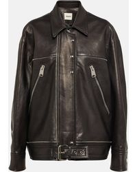 Khaite - Herman Leather Jacket - Lyst