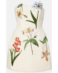 LEO LIN - Besticktes Minikleid Rosario Aus Samt - Lyst