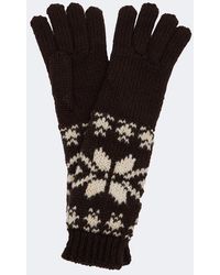 Moncler - Handschuhe Aus Strick Mit Pailletten - Lyst