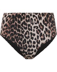 Ganni Bedrucktes Bikini-Höschen - Mehrfarbig