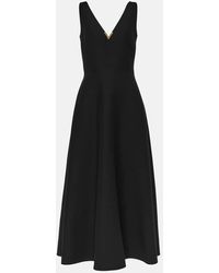 Valentino - Midikleid VGold aus Crepe Couture - Lyst