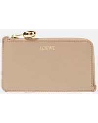 Loewe - Luxury Pebble Coin Cardholder In Shiny Nappa Calfskin For - Lyst