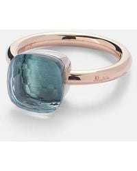 Pomellato - Ring Nudo Classic Aus 18Kt Rose- Und Weissgold Mit Topas - Lyst