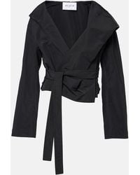 Alaïa - Hooded Wrap Jacket - Lyst