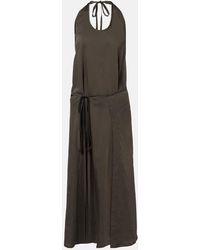 Lemaire - Apron Gathered Midi Dress - Lyst