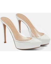 Gianvito Rossi - Betty Pvc And Leather Sandals - Lyst