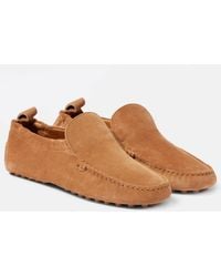 Tod's - Gommino Suede Driving Shoes - Lyst