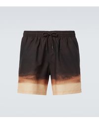 Dries Van Noten - Ombre Swim Trunks - Lyst