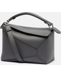 Loewe - Puzzle Edge Small Leather Top-Handle Bag - Lyst