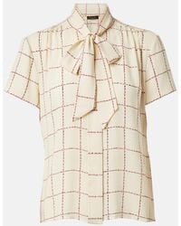 Loro Piana - Febe Checked Silk Blouse - Lyst