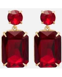 Carolina Herrera - Embellished Drop Earrings - Lyst