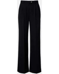 The Row - Pantalones Anchos Virgil De Gabardina De Lana - Lyst
