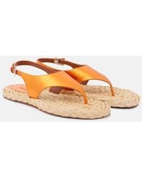 Paris Texas - Amalfi Metallic Leather Thong Sandals - Lyst