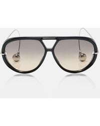 Bottega Veneta - Drop Aviator Sunglasses - Lyst