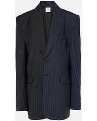 Vetements - Pinstripe Wool Blazer - Lyst