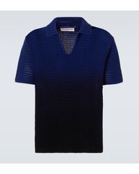 Orlebar Brown - Cotton Crochet Polo Shirt - Lyst