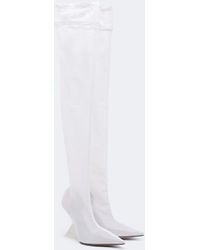 The Attico - Cheope Mesh Over-The-Knee Boots - Lyst