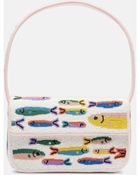 STAUD - Tommy Beaded Shoulder Bag - Lyst