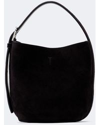 TOTEME - Belted Small Suede Tote Bag - Lyst