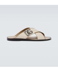 Dolce & Gabbana - Salt&Pepper Nappa Sandal - Lyst